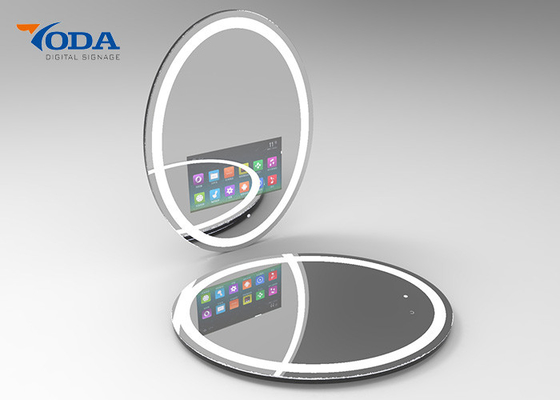 Round shape Touch Screen Smart Mirror 1280 * 800P Resolution 10 . 1Inch