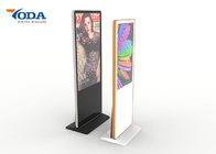 Durable Floor Standing LCD Advertising Display 380Cd / M2 Brightness