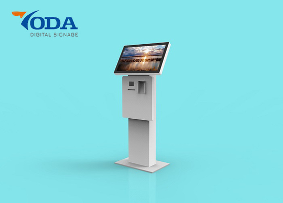 200cd/m2 Brightness Digital Signage Display Stands Indoor 21.5 Inch Touch Screen
