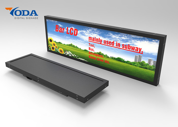 High Brightness Stretched Bar LCD Displays For Bus / Shelf  LCD Display