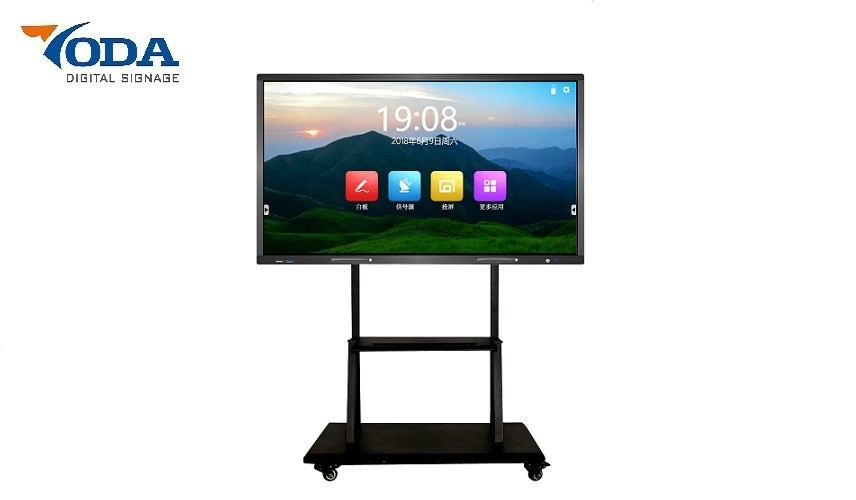 75Inch Conference LCD Interactive Touch Screen All In One PC Multi Whiteboard Interactive Board