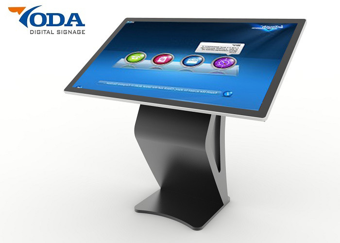43" 350nits LCD Indoor Touch Screen Information Kiosk With Digital Signage Software